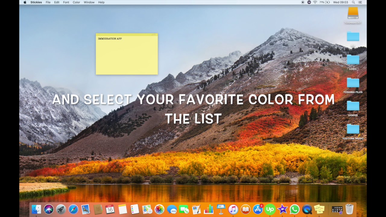 sticky notes on macbook air